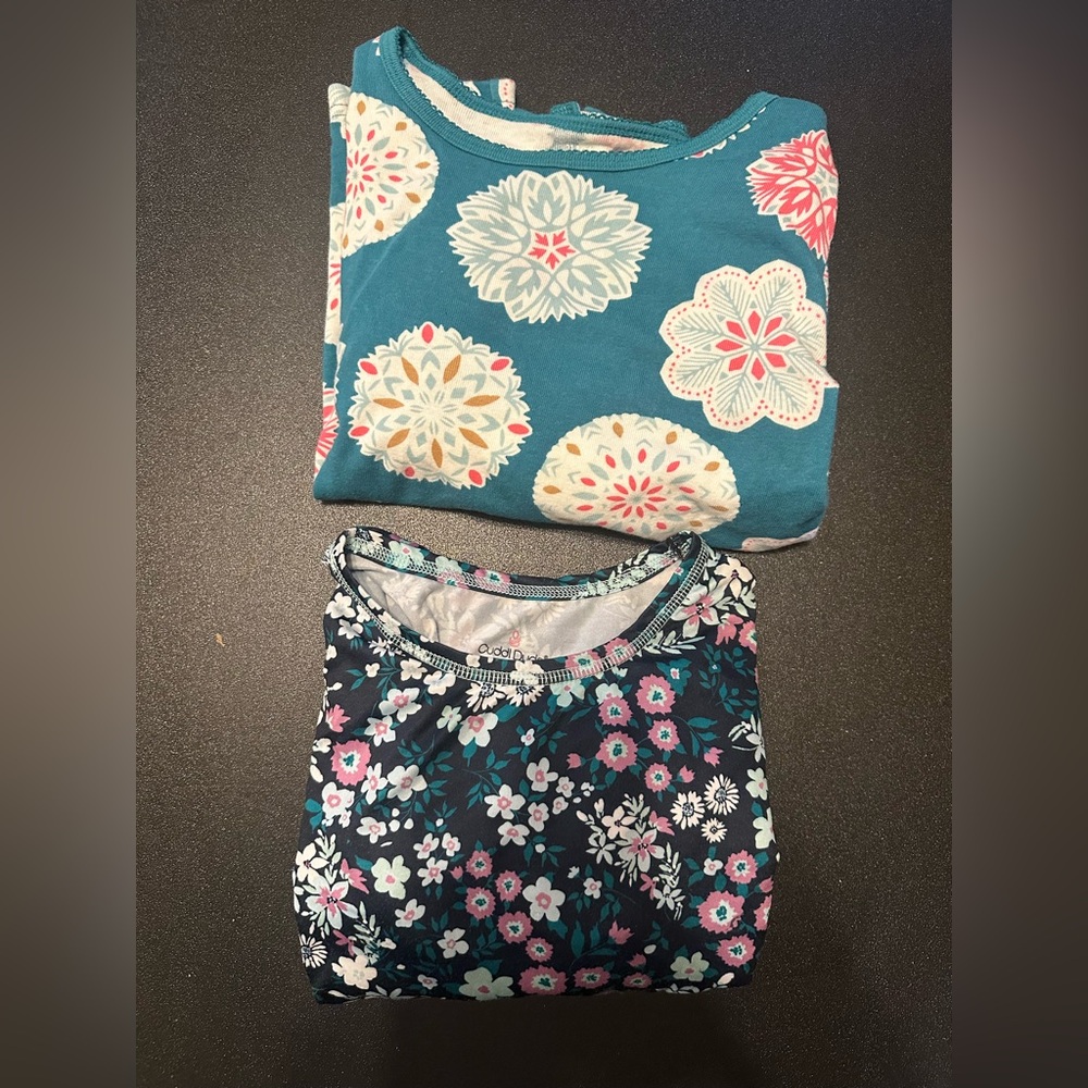 Floral Patterned Long Sleeve Tops